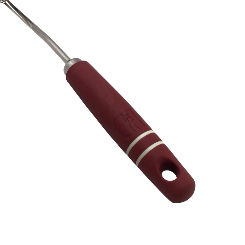 Paula Deen Burgundy Silicone & Stainless Steel Spout Ladle 12” Dishwasher Safe